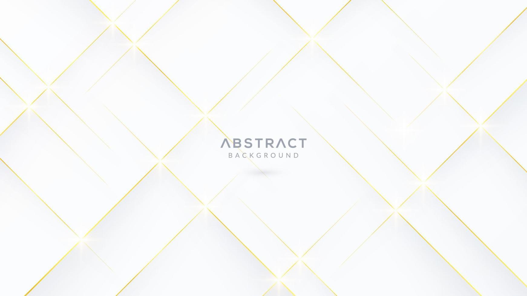 abstract wit achtergrond met diagonaal gouden lijnen vector