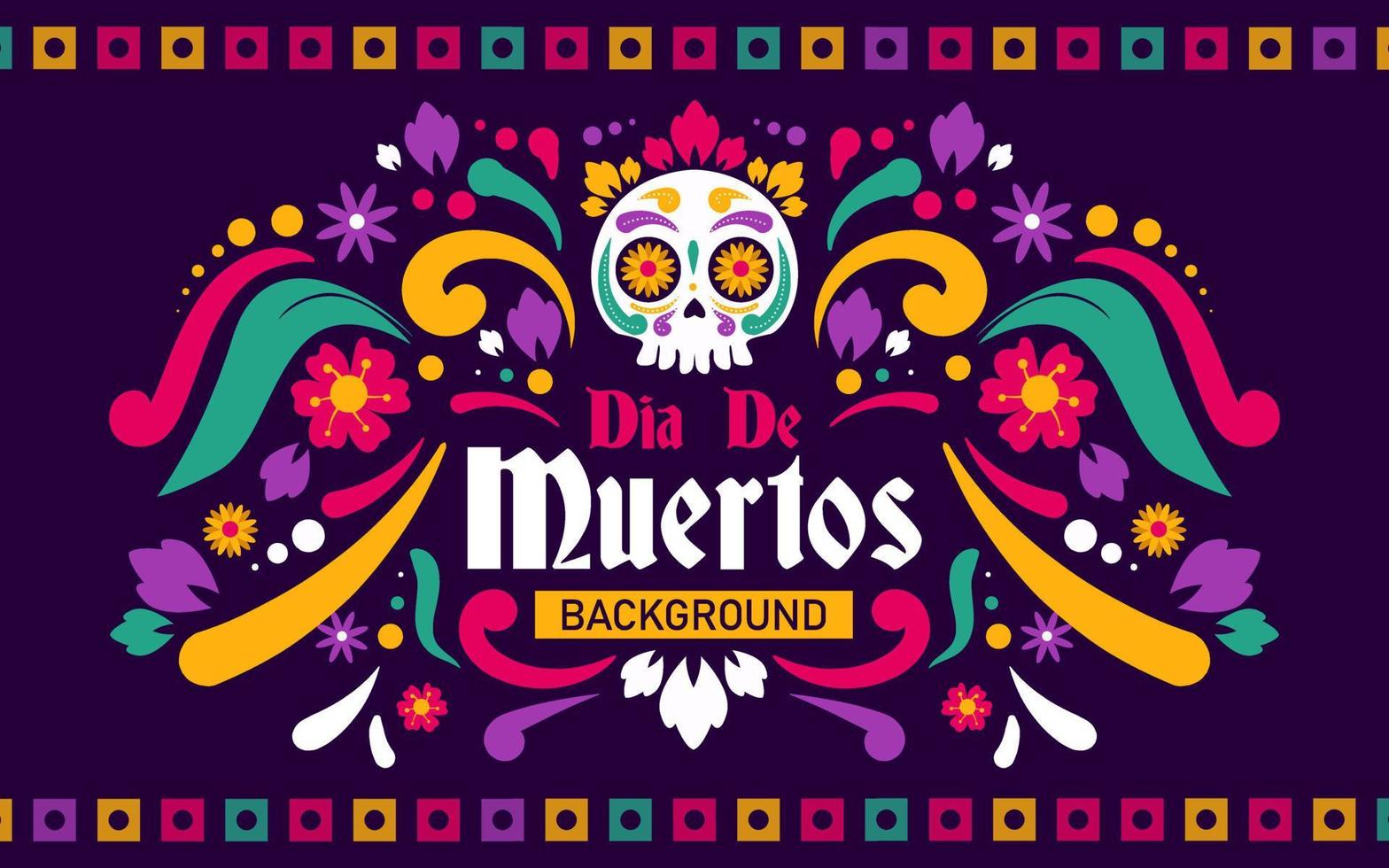 gelukkig dia de Muertos achtergrond vector