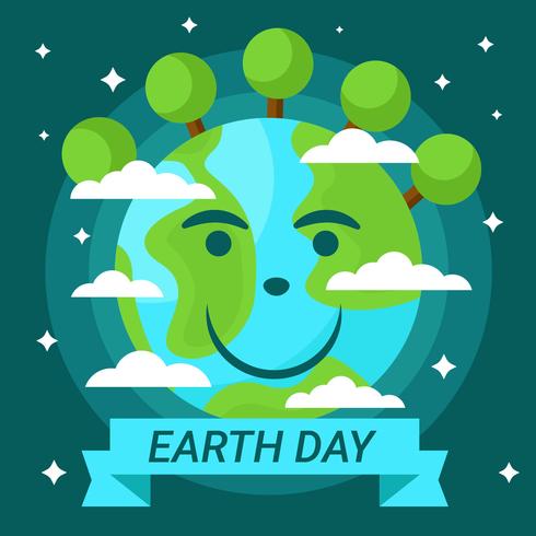 Dag van de aarde 22 april Vector