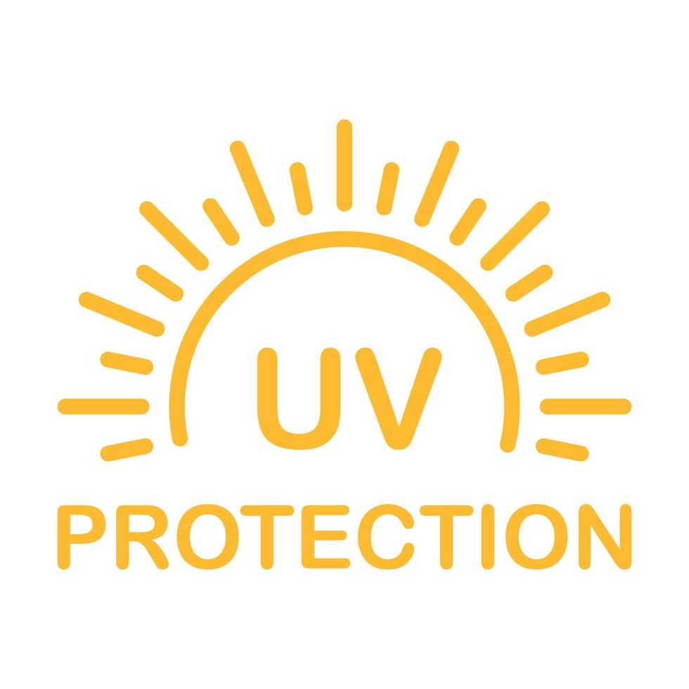 uv straling bescherming pictogram vector zonne-ultraviolet licht symbool voor grafisch ontwerp, logo, website, sociale media, mobiele app, ui illustratie.