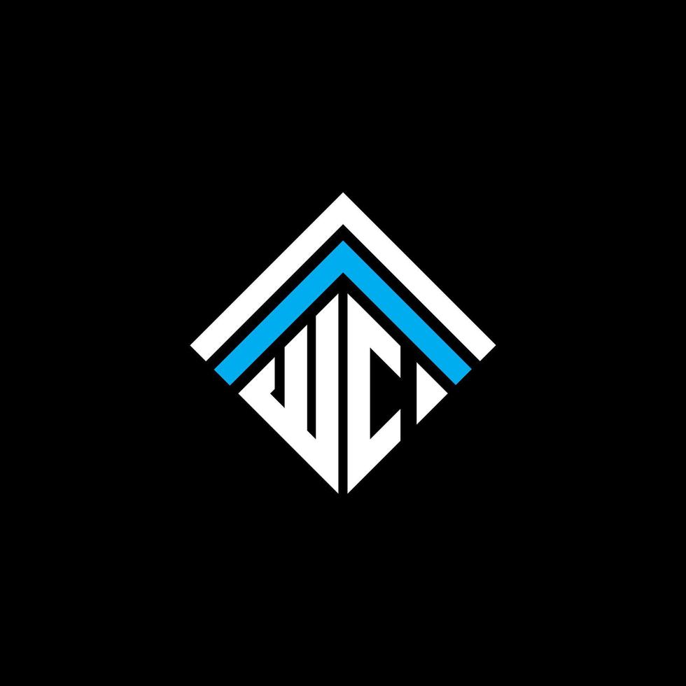 wc brief logo creatief ontwerp met vectorafbeelding, wc eenvoudig en modern logo. vector