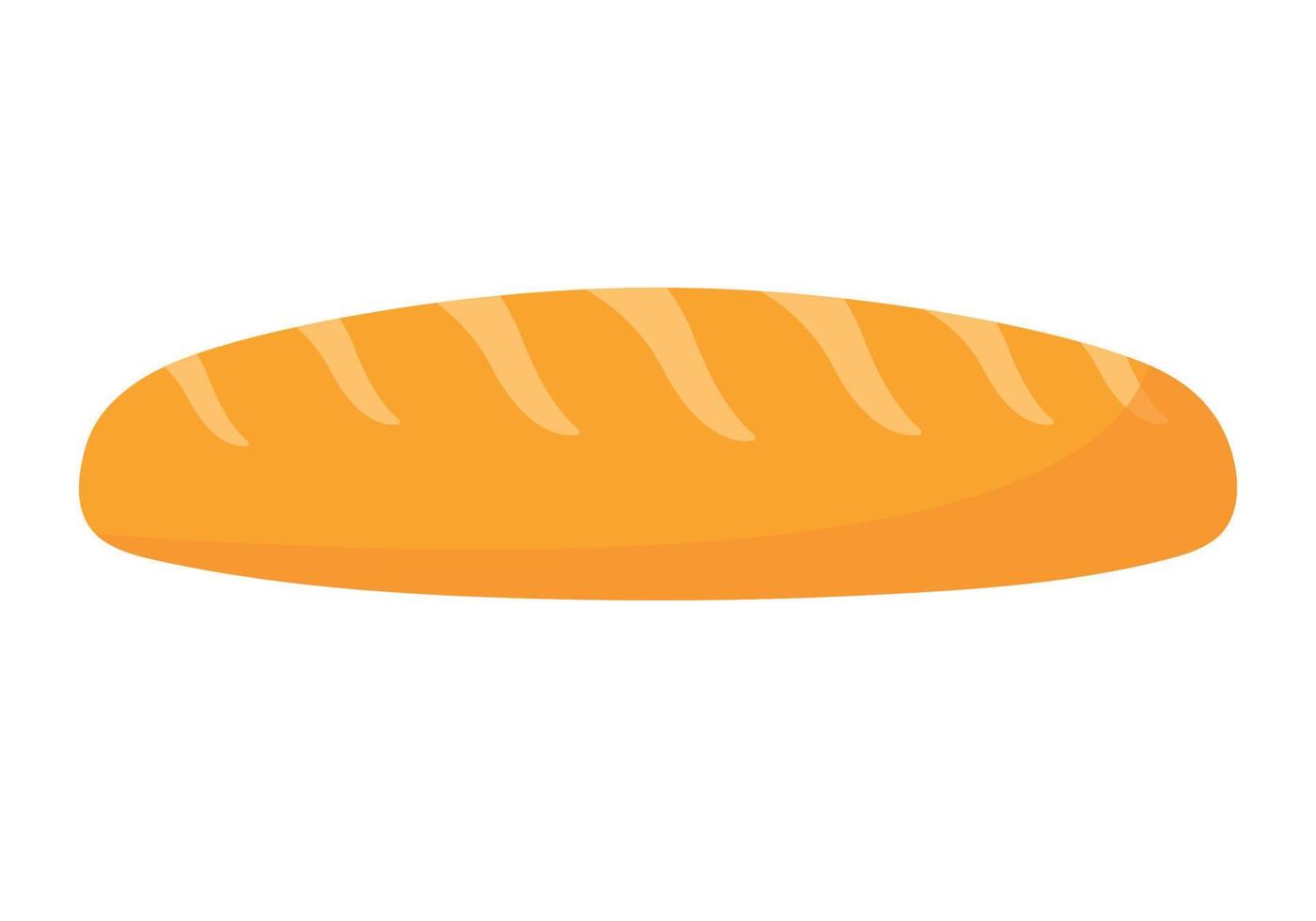 baguette bakkerij gebakje icoon clip art in geanimeerd vector illustratie Aan wit achtergrond