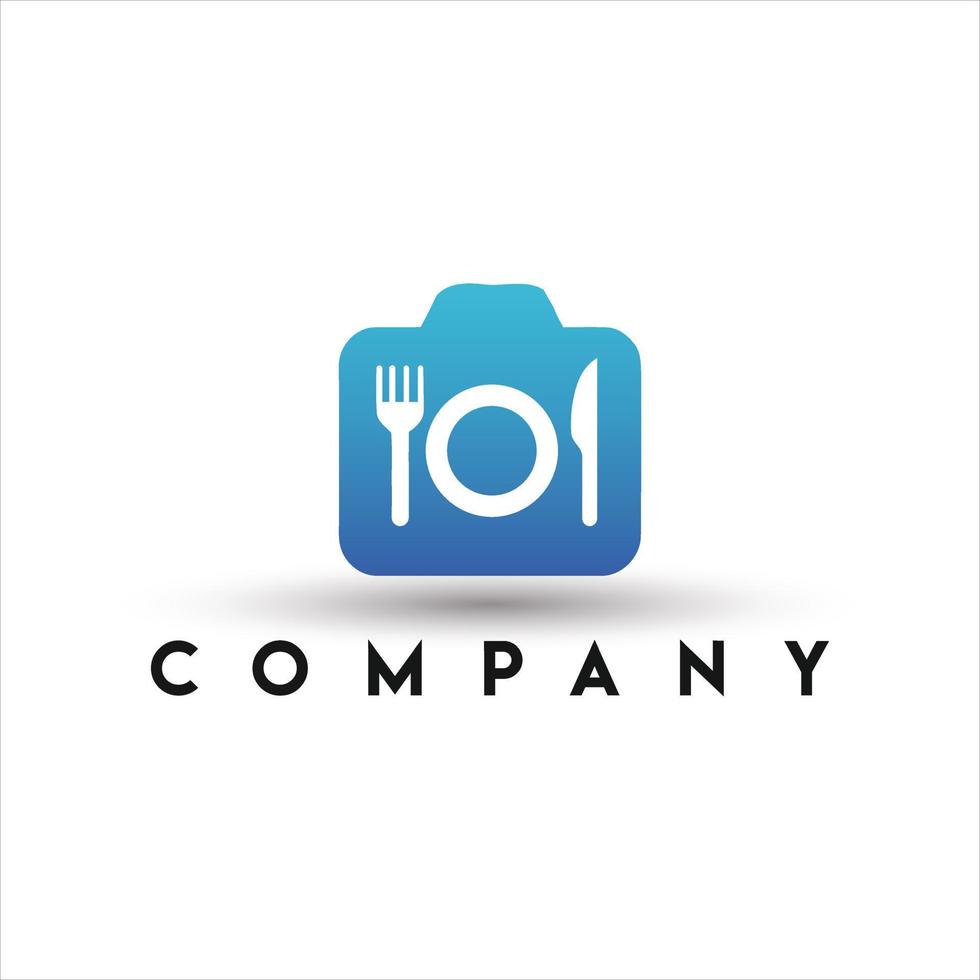 voedsel camera logo vector