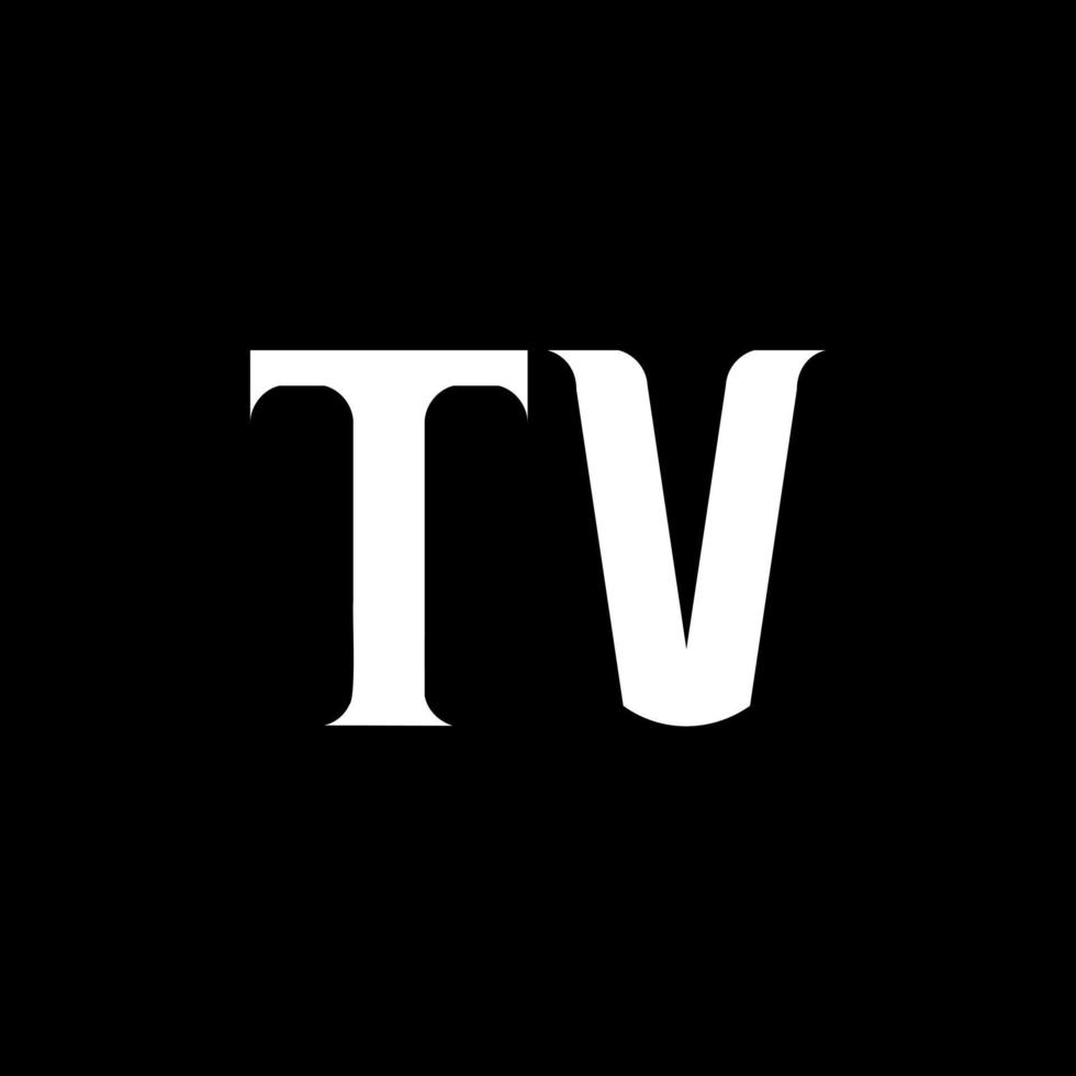 TV t v brief logo ontwerp. eerste brief TV gekoppeld cirkel hoofdletters monogram logo wit kleur. TV logo, t v ontwerp. TV, t v vector