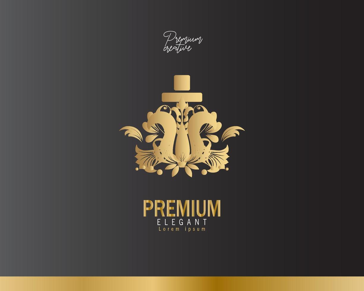 luxe parfum logo ontwerp sjabloon vector