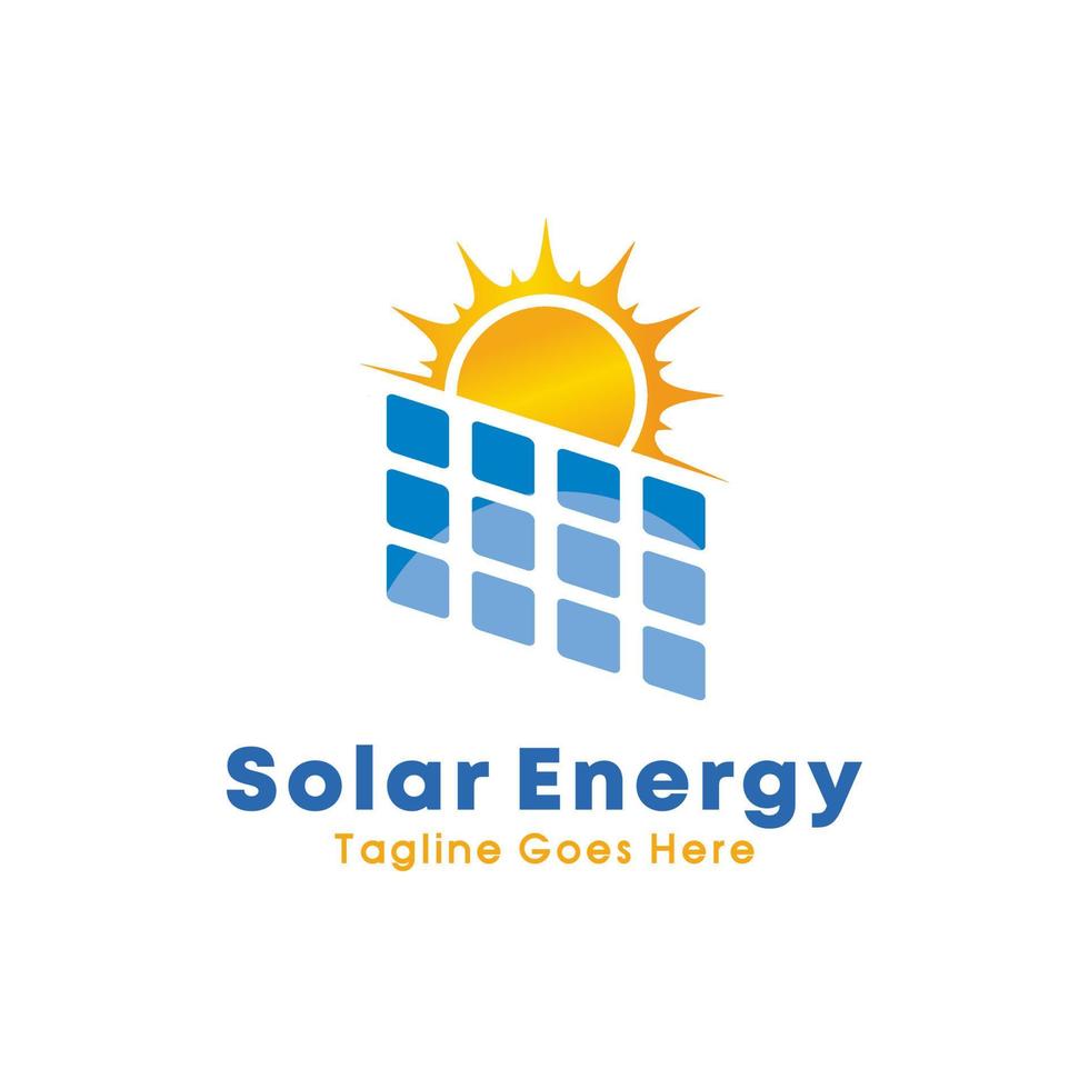 zonne- paneel energie vector logo