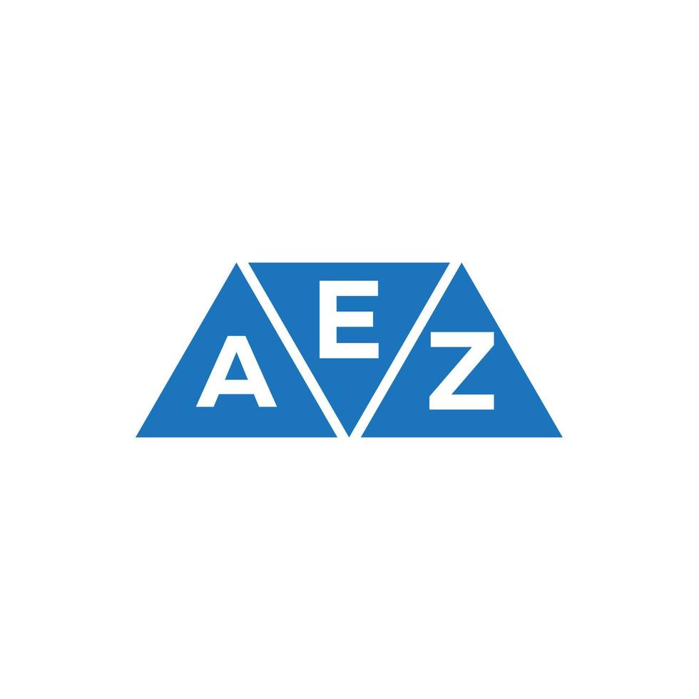 eaz driehoek vorm logo ontwerp Aan wit achtergrond. eaz creatief initialen brief logo concept. vector