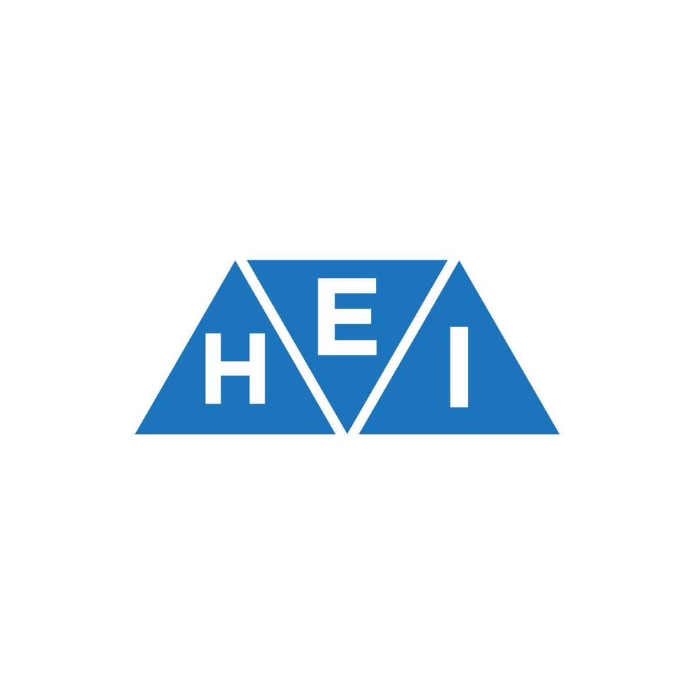 ehi driehoek vorm logo ontwerp Aan wit achtergrond. ehi creatief initialen brief logo concept. vector