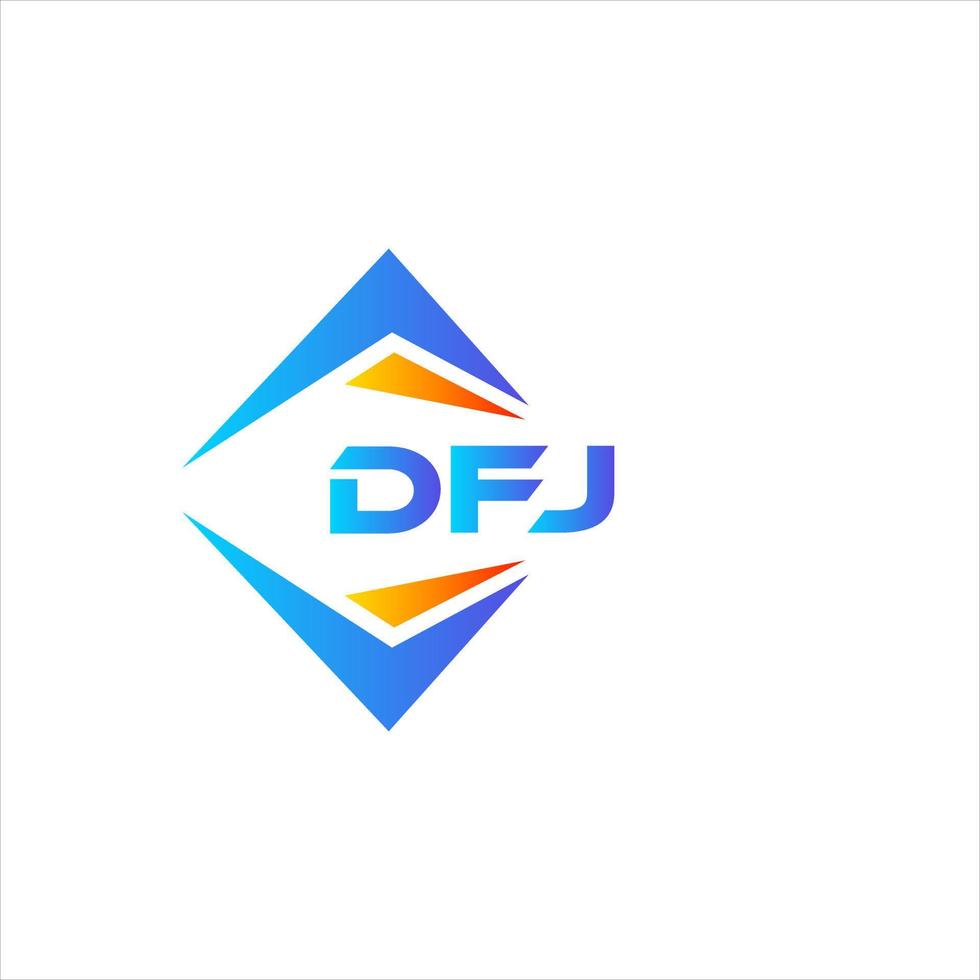 dfj abstract technologie logo ontwerp Aan wit achtergrond. dfj creatief initialen brief logo concept. vector