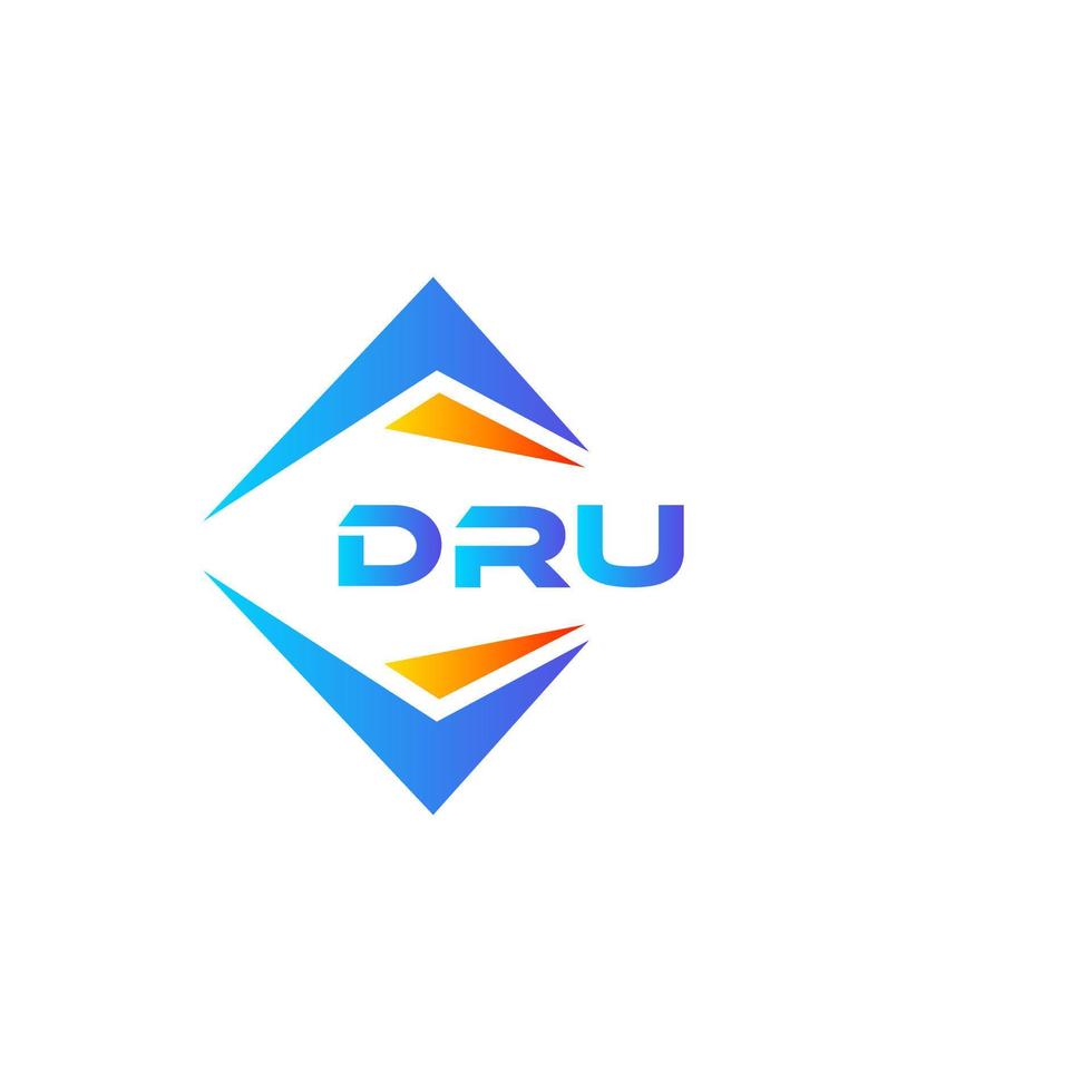 dru abstract technologie logo ontwerp Aan wit achtergrond. dru creatief initialen brief logo concept. vector