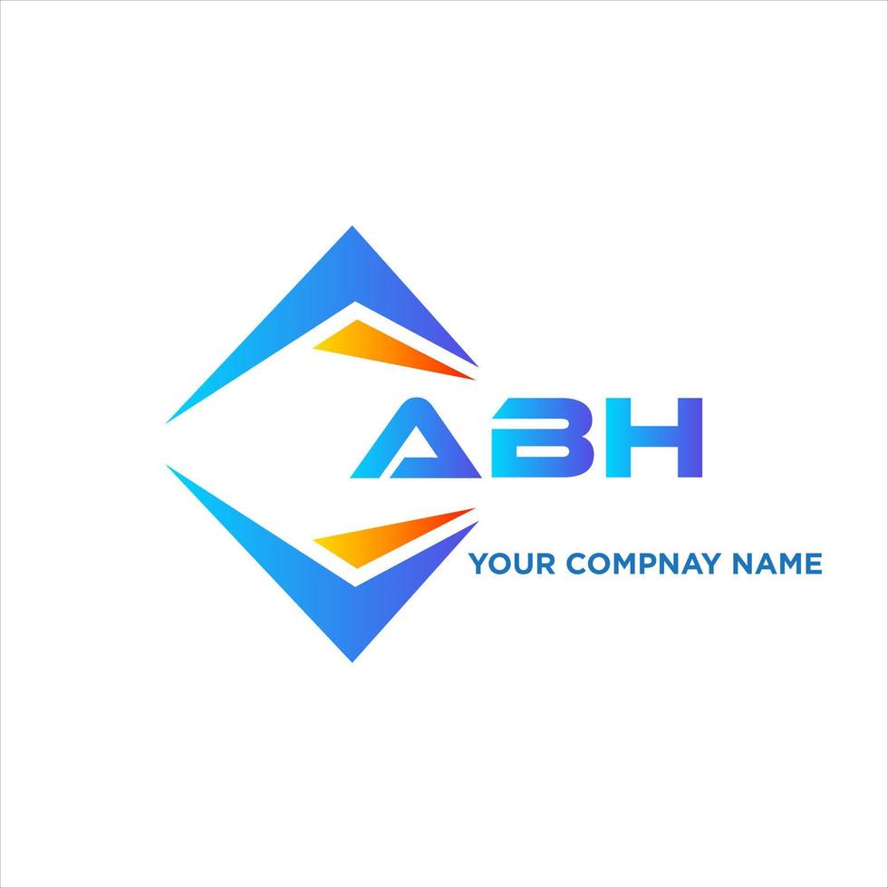 abh abstract technologie logo ontwerp Aan wit achtergrond. abh creatief initialen brief logo concept. vector