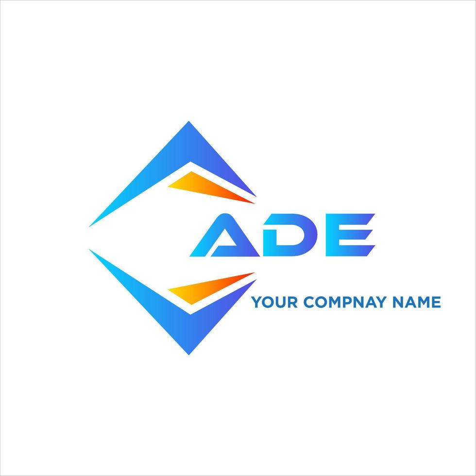 ade abstract technologie logo ontwerp Aan wit achtergrond. ade creatief initialen brief logo concept. vector