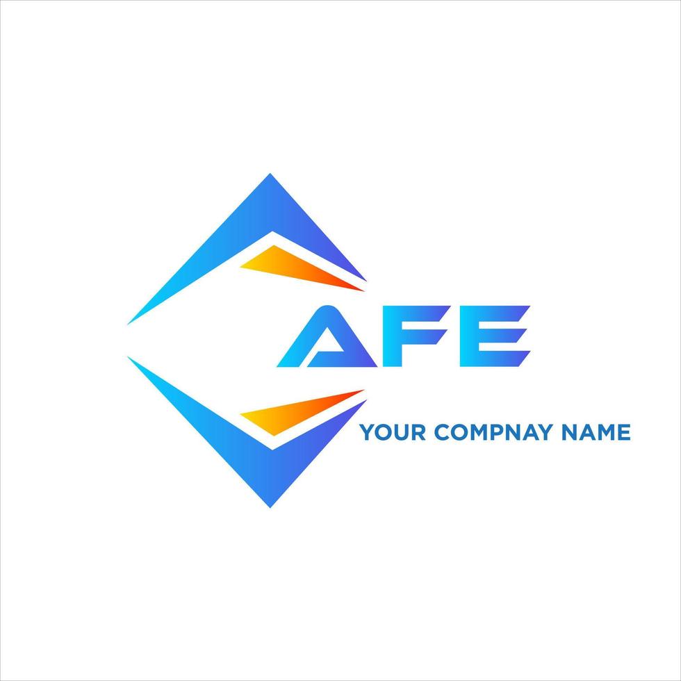 afe abstract technologie logo ontwerp Aan wit achtergrond. afe creatief initialen brief logo concept. vector