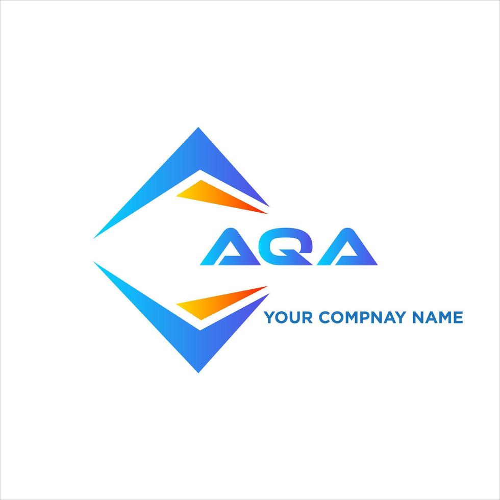 aqa abstract technologie logo ontwerp Aan wit achtergrond. aqa creatief initialen brief logo concept. vector