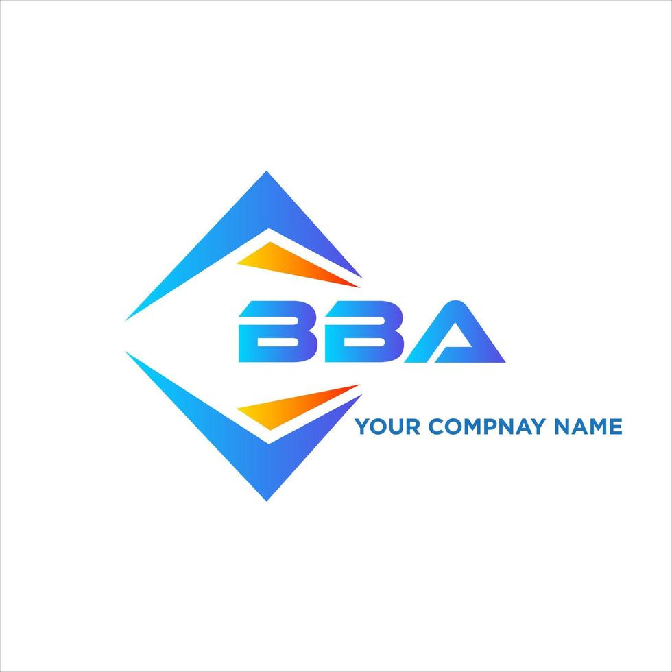 bba abstract technologie logo ontwerp Aan wit achtergrond. bba creatief initialen brief logo concept. vector