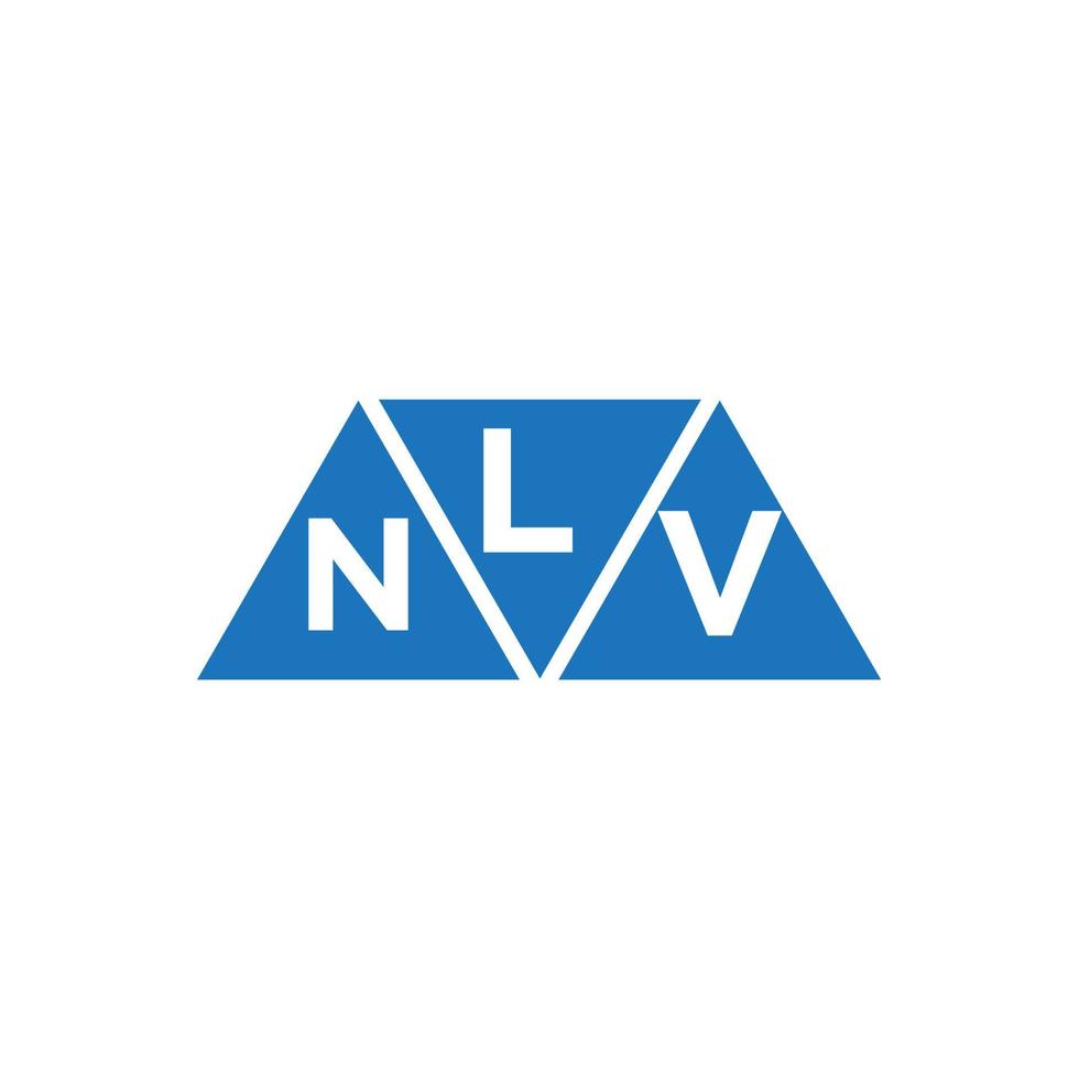 lnv abstract eerste logo ontwerp Aan wit achtergrond. lnv creatief initialen brief logo concept. vector