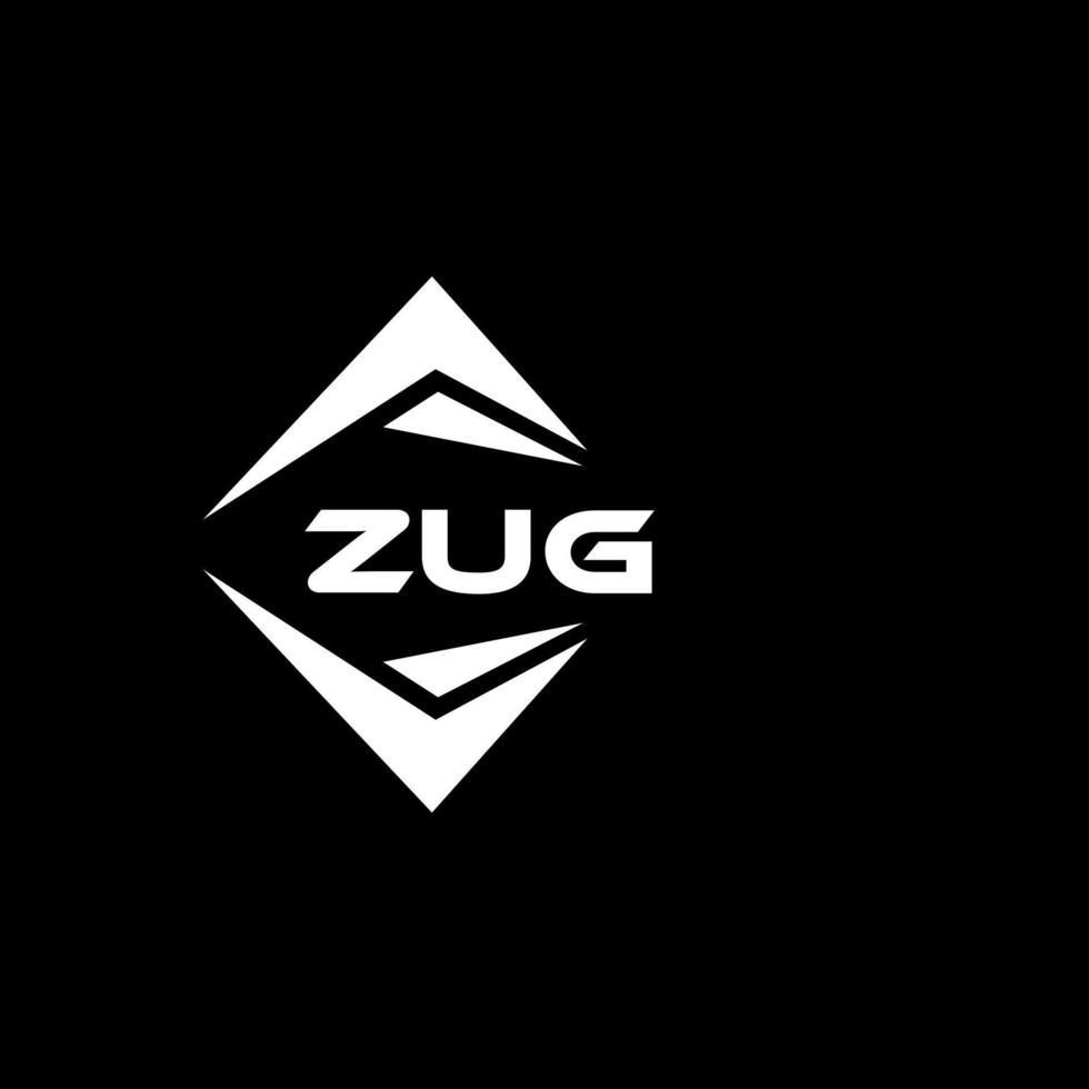 zug abstract technologie logo ontwerp Aan zwart achtergrond. zug creatief initialen brief logo concept. vector