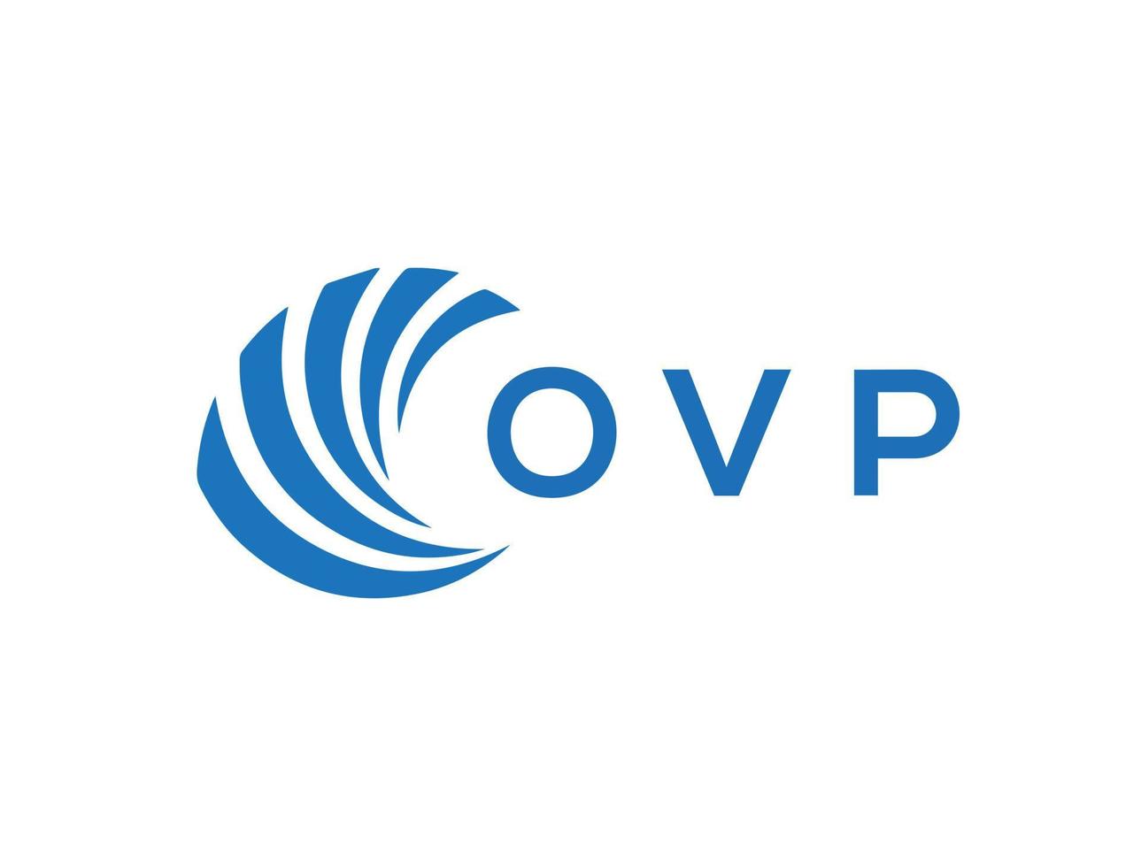 ovp brief logo ontwerp Aan wit achtergrond. ovp creatief cirkel brief logo concept. ovp brief ontwerp. vector