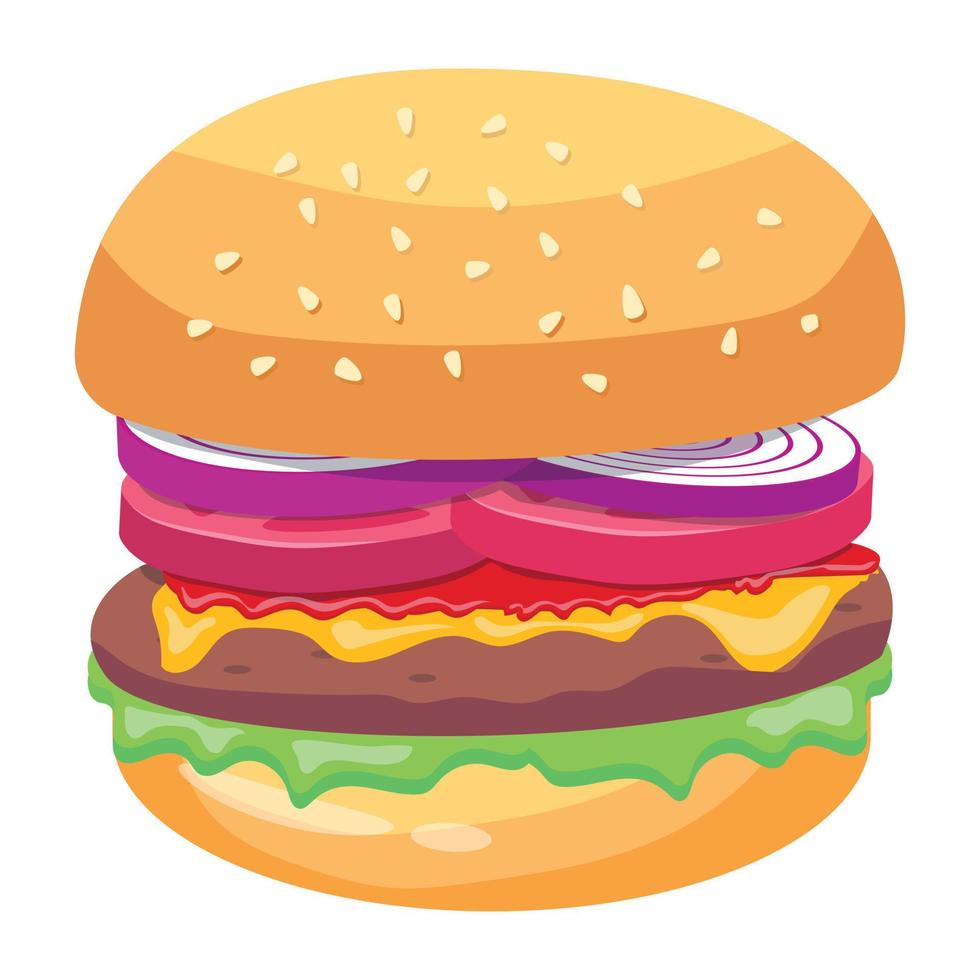 modieus Hamburger concepten vector