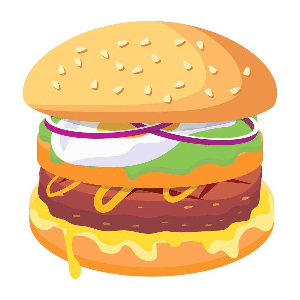 modieus Hamburger concepten vector