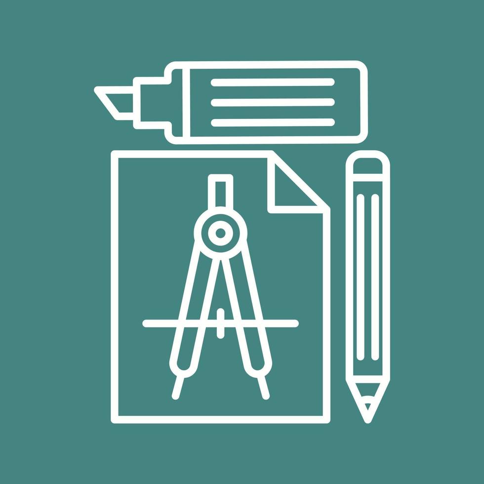 studie gereedschap vector icoon