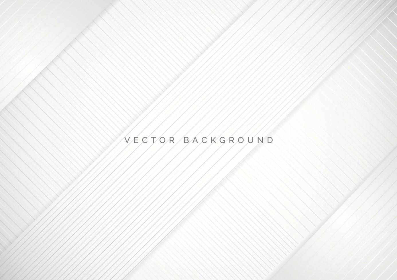 abstracte witte en grijze achtergrond met diagonale lijnen. vector