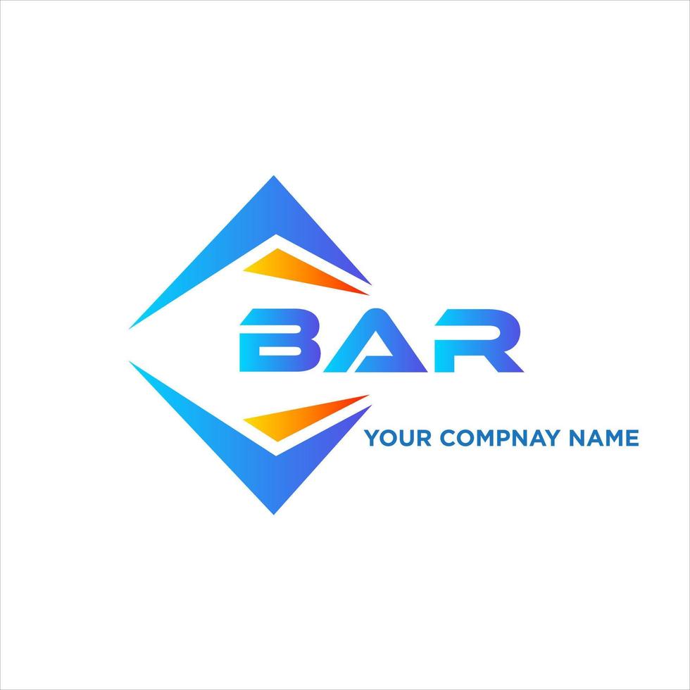 bar abstract technologie logo ontwerp Aan wit achtergrond. bar creatief initialen brief logo concept. vector