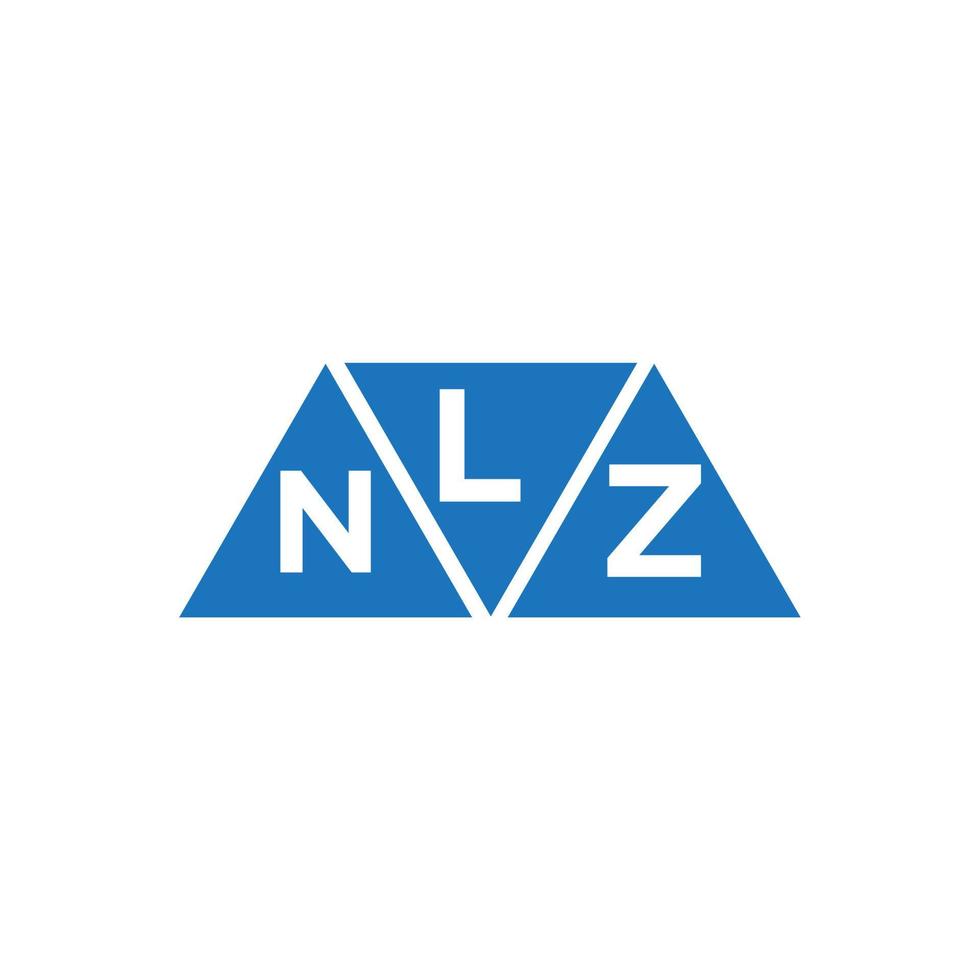 lnz abstract eerste logo ontwerp Aan wit achtergrond. lnz creatief initialen brief logo concept. vector