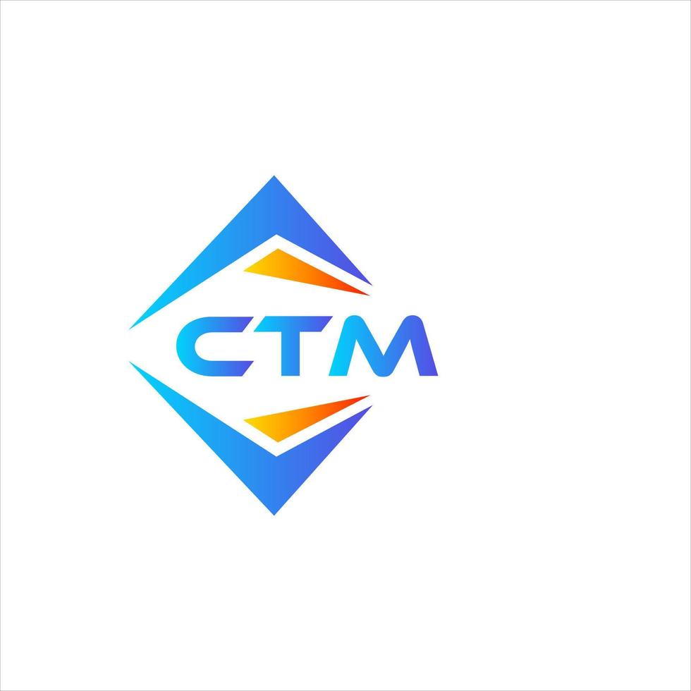 ctm abstract technologie logo ontwerp Aan wit achtergrond. ctm creatief initialen brief logo concept. vector