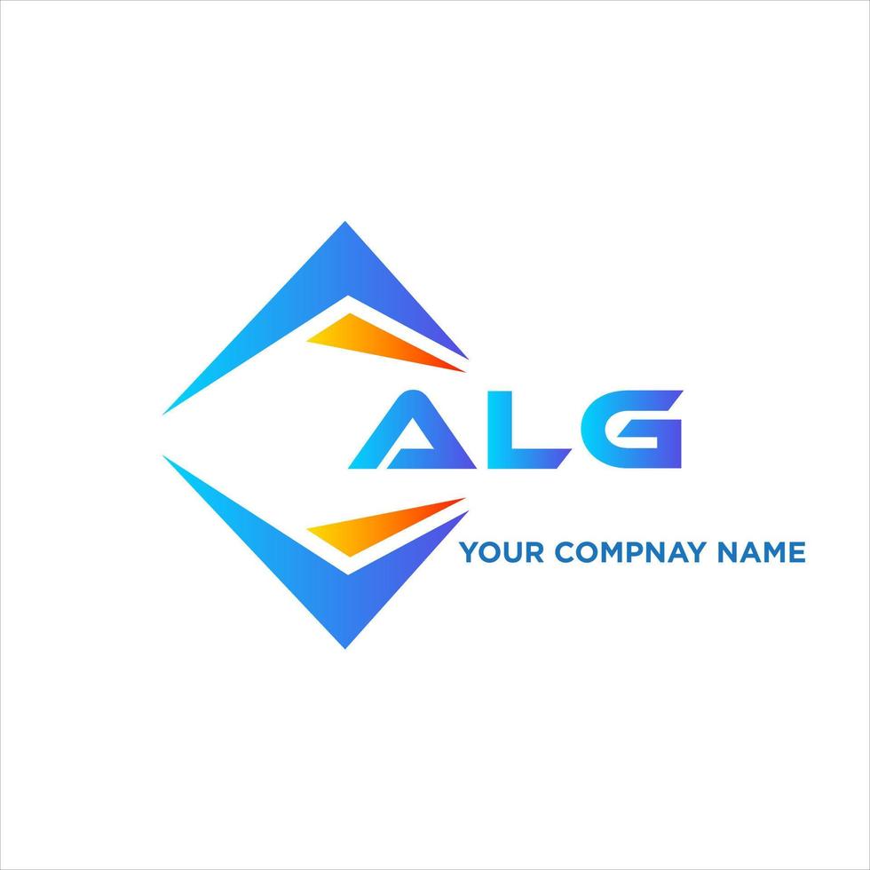 alg abstract technologie logo ontwerp Aan wit achtergrond. alg creatief initialen brief logo concept. vector