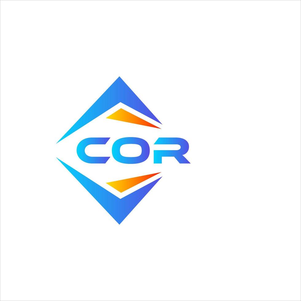 cor abstract technologie logo ontwerp Aan wit achtergrond. cor creatief initialen brief logo concept. vector
