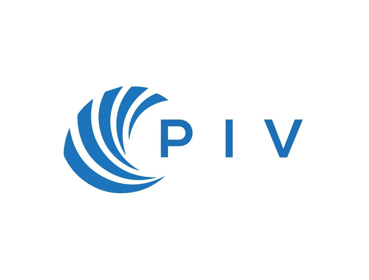 piv brief logo ontwerp Aan wit achtergrond. piv creatief cirkel brief logo concept. piv brief ontwerp. vector