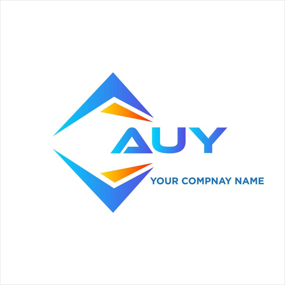 auy abstract technologie logo ontwerp Aan wit achtergrond. auy creatief initialen brief logo concept. vector