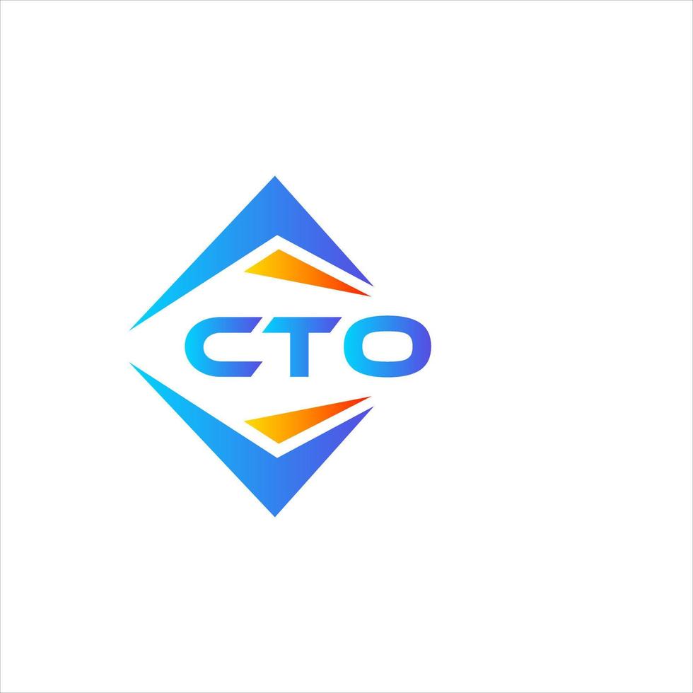 cto abstract technologie logo ontwerp Aan wit achtergrond. cto creatief initialen brief logo concept. vector