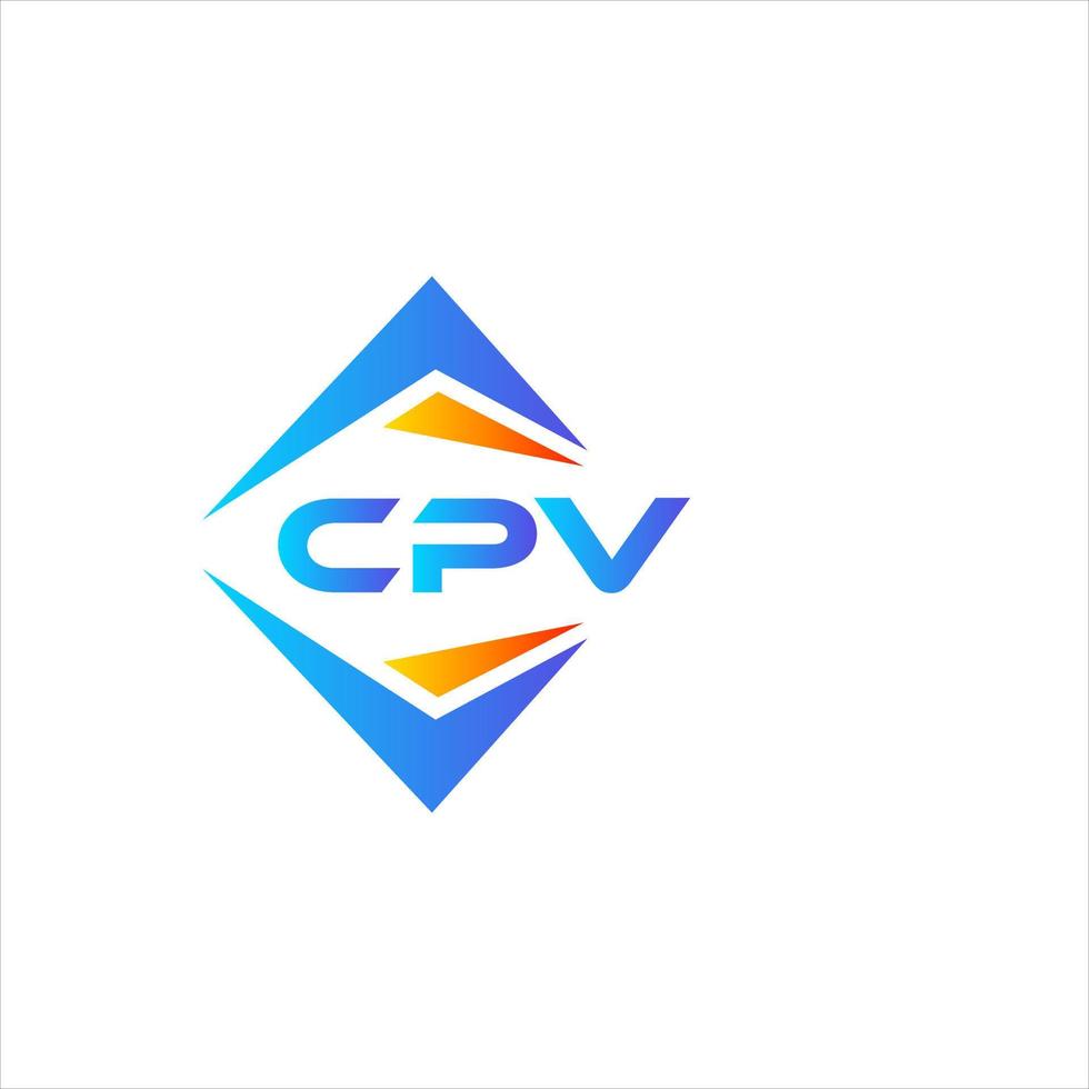 cpv abstract technologie logo ontwerp Aan wit achtergrond. cpv creatief initialen brief logo concept. vector