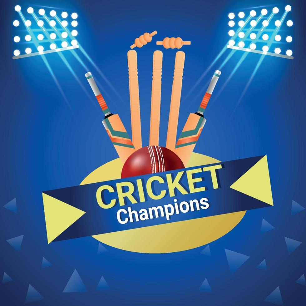cricket league kampioenschap vector