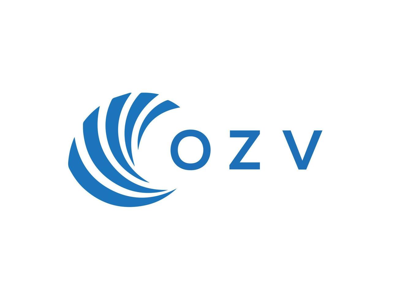 ozv brief logo ontwerp Aan wit achtergrond. ozv creatief cirkel brief logo concept. ozv brief ontwerp. vector