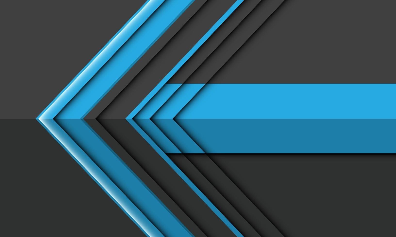 abstracte blauw grijze pijl richting ontwerp moderne futuristische achtergrond vectorillustratie. vector