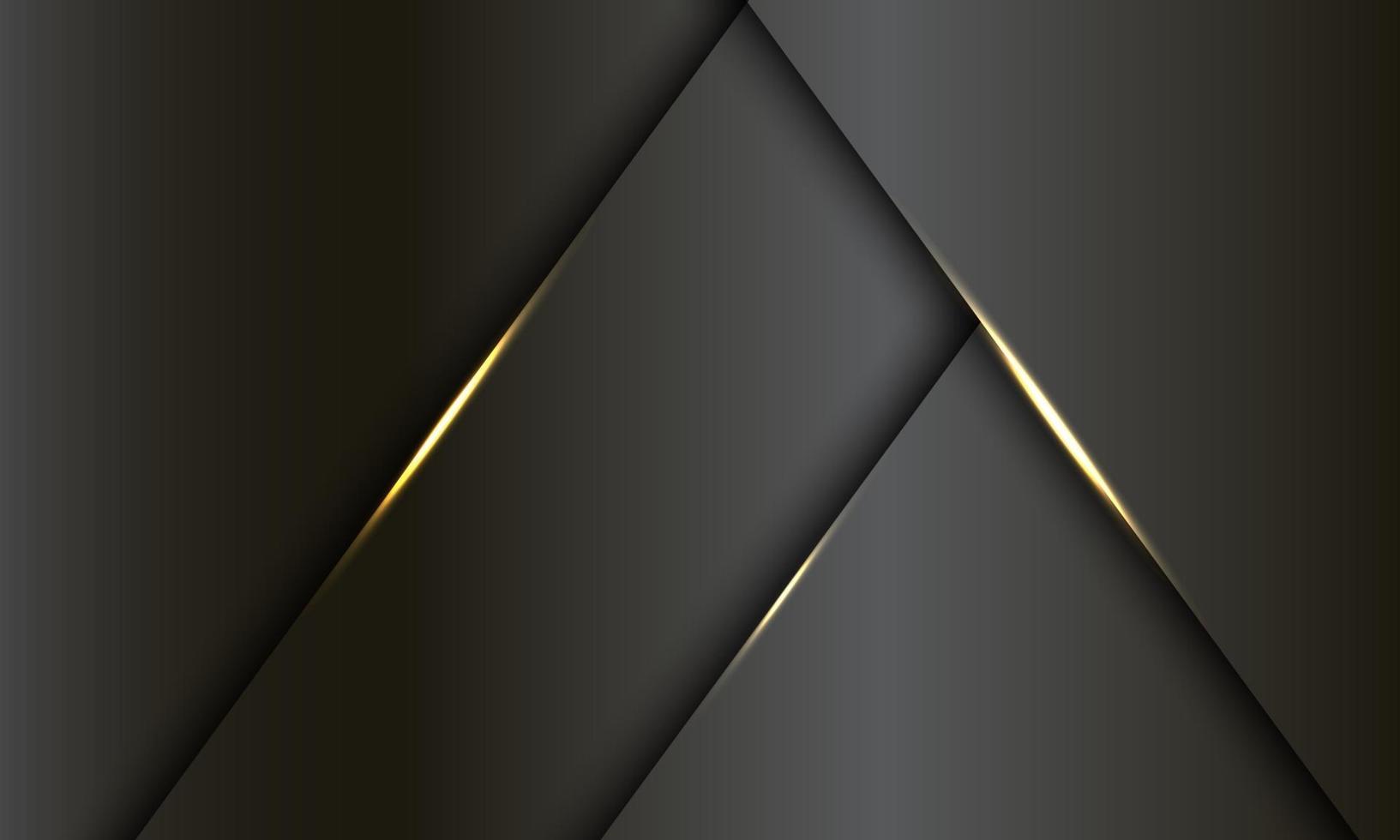 abstract donkergrijs metallic goud licht luxe ontwerp moderne futuristische achtergrond vectorillustratie. vector