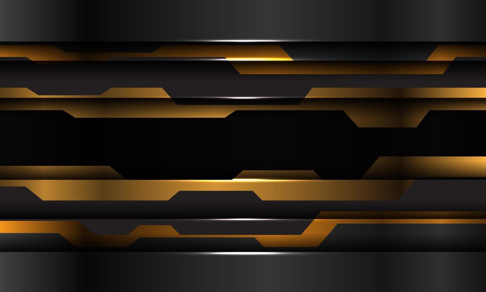 abstract geel zwart metallic cybertechnologie futuristisch ontwerp moderne achtergrond vectorillustratie. vector