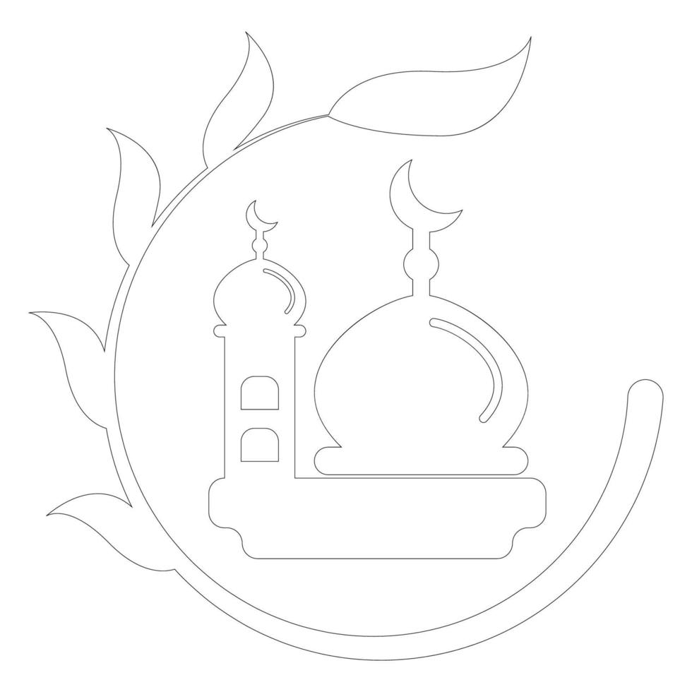moskee logo illustratie vector