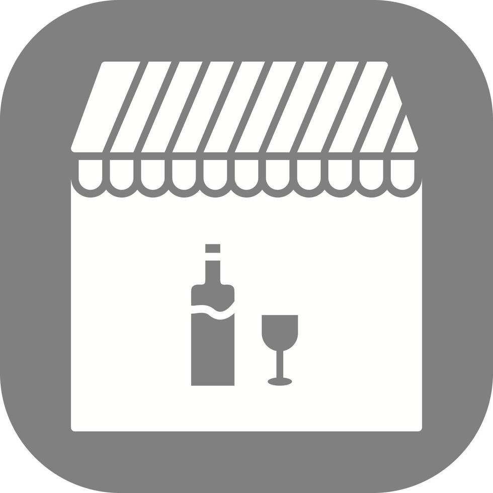 cafe en bar glyph icoon vector