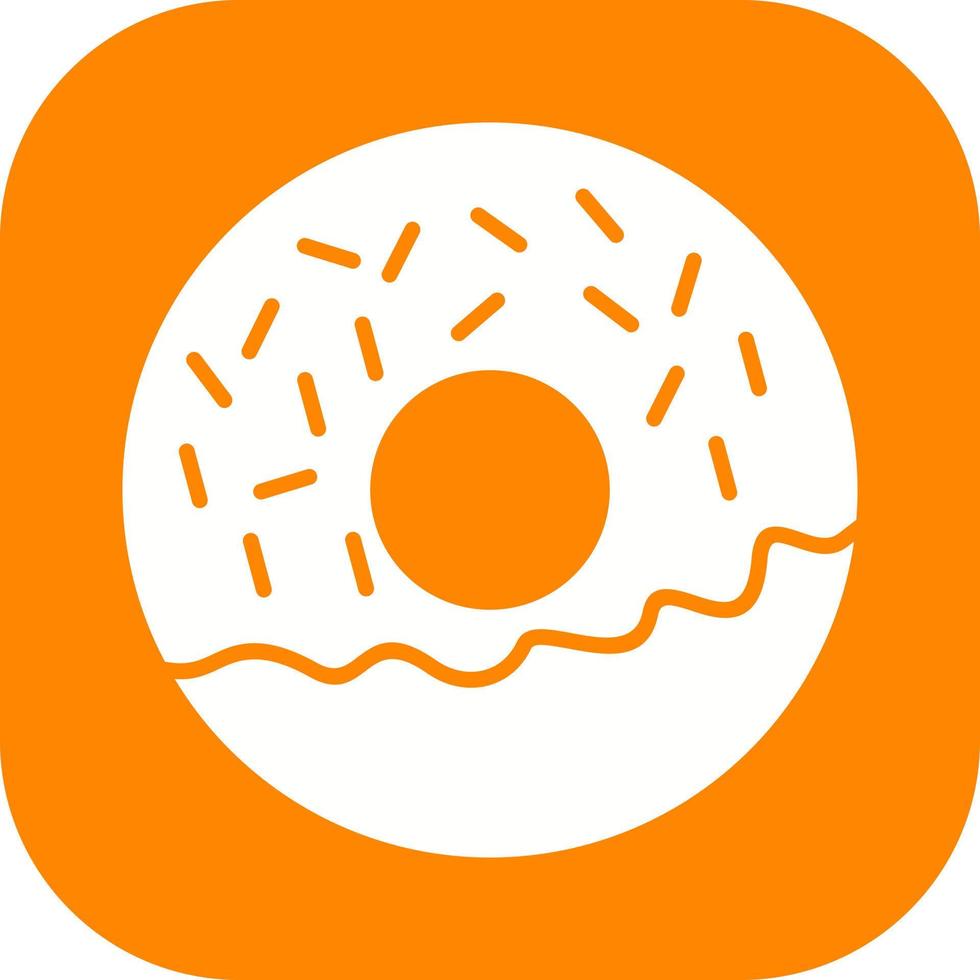 donut glyph icoon vector