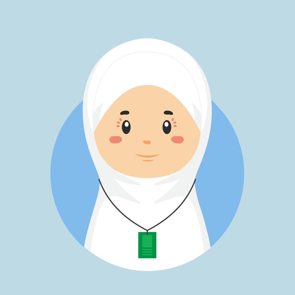 avatar van een moslim karakter vector