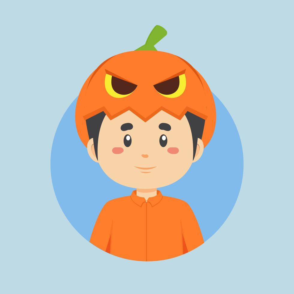 avatar van een halloween karakter vector