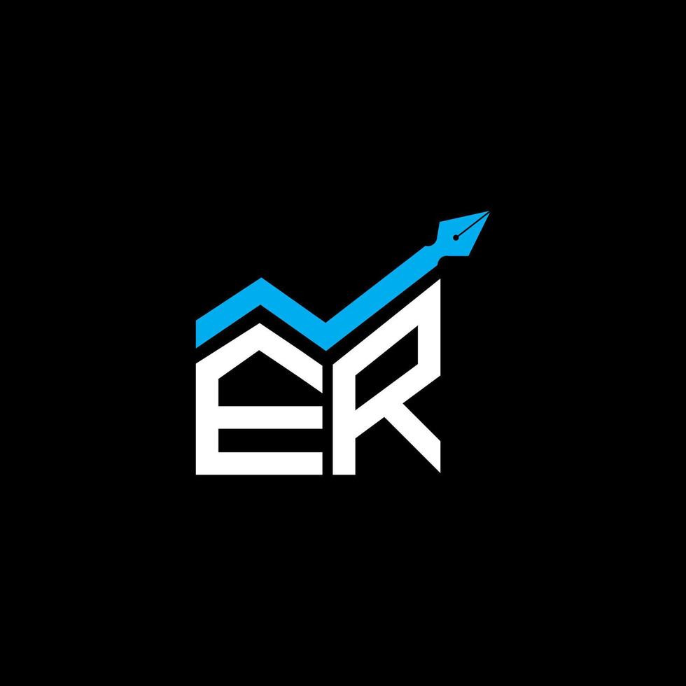 eh brief logo creatief ontwerp met vector grafisch, eh gemakkelijk en modern logo.