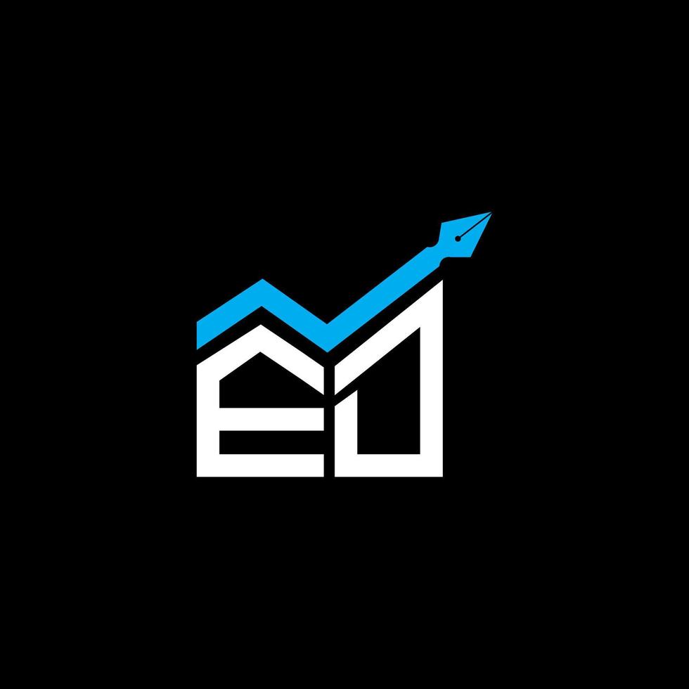 ed brief logo creatief ontwerp met vector grafisch, ed gemakkelijk en modern logo.