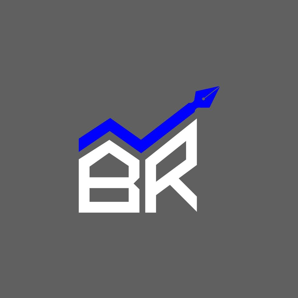 br brief logo creatief ontwerp met vector grafisch, br gemakkelijk en modern logo.