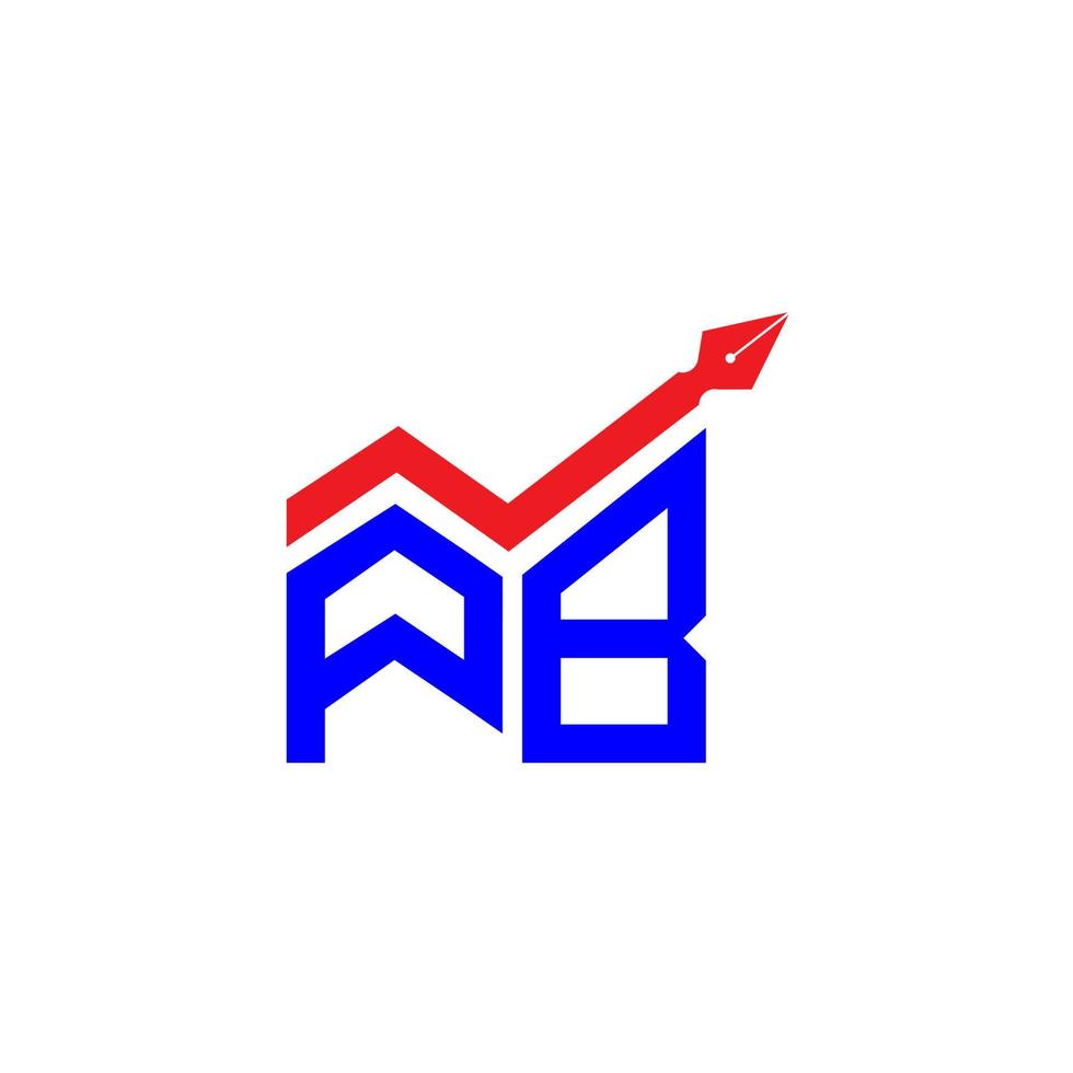 pb letter logo creatief ontwerp met vectorafbeelding, pb eenvoudig en modern logo. vector