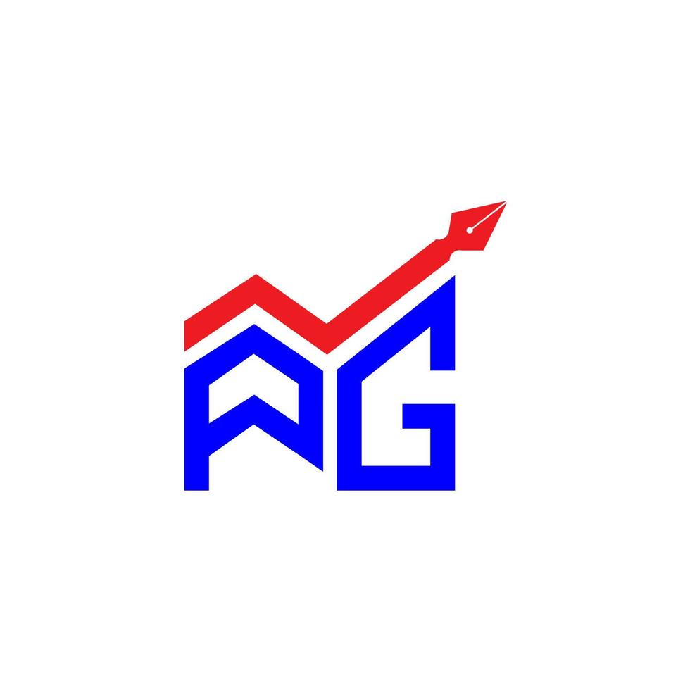 pg letter logo creatief ontwerp met vectorafbeelding, pg eenvoudig en modern logo. vector
